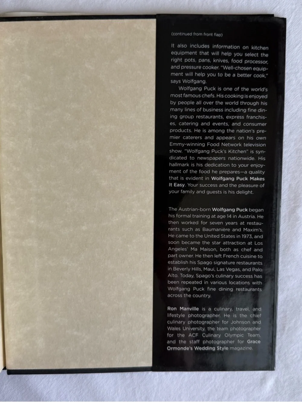 Wolfgang‎ Puck Makes It Easy Signed Inscribed Numbered 10th Anniversary HSN